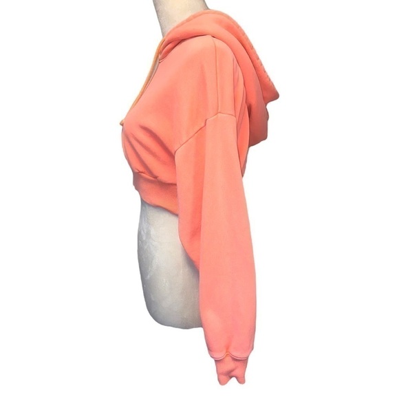 TNA Aritizia Cropped Hoodie Sweatshirt Coral Orange 🍊 Peach 🍑 - Picture 8 of 16
